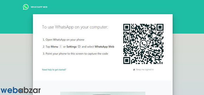 آموزش استفاده از واتساپ نسخه وبWhatsApp Web